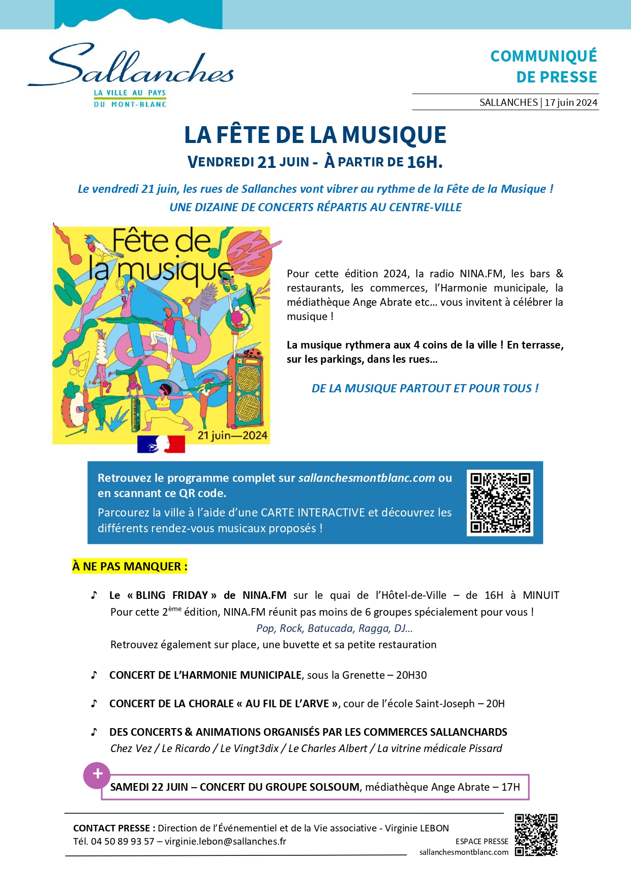 SALLANCHES FÊTE LA MUSIQUE