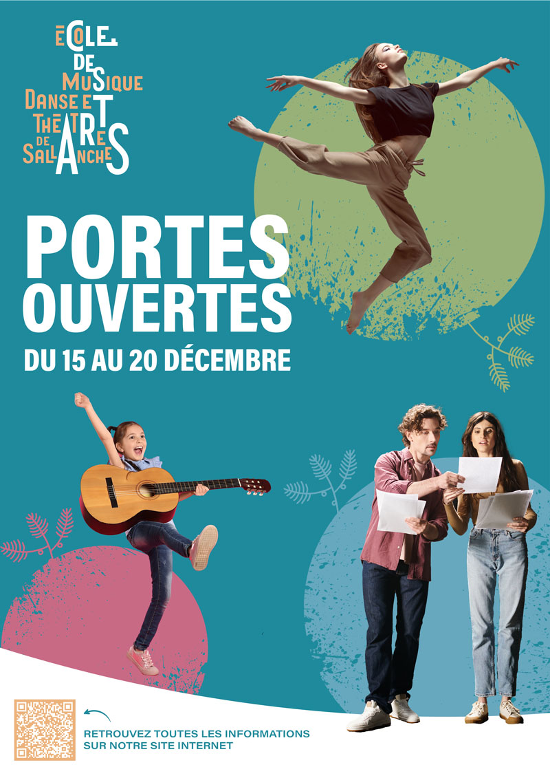 Visuel portes ouvertes 15 au 20 decembre de la Clé des Arts