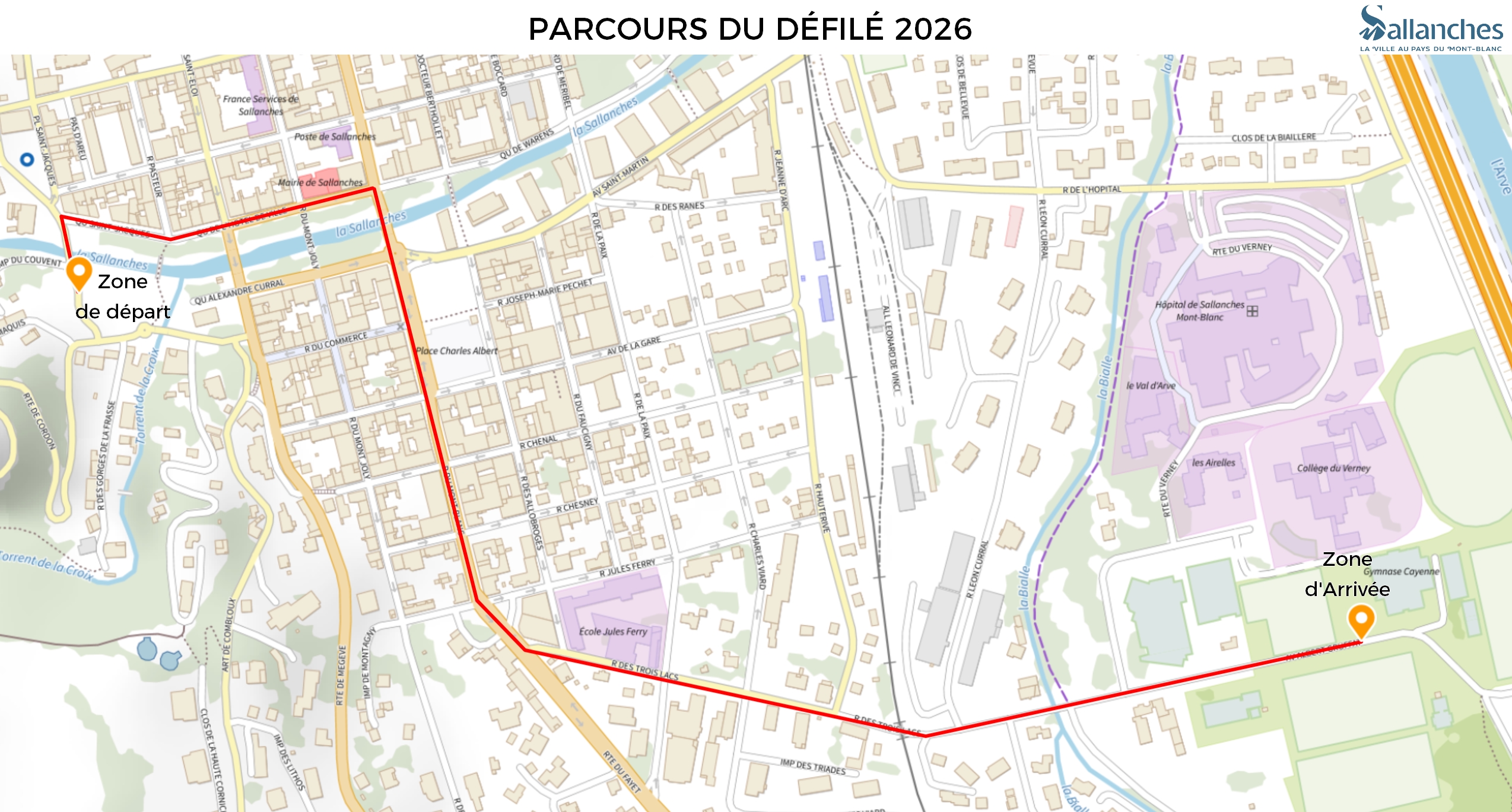 Carnaval 2026 - Parcours officiel