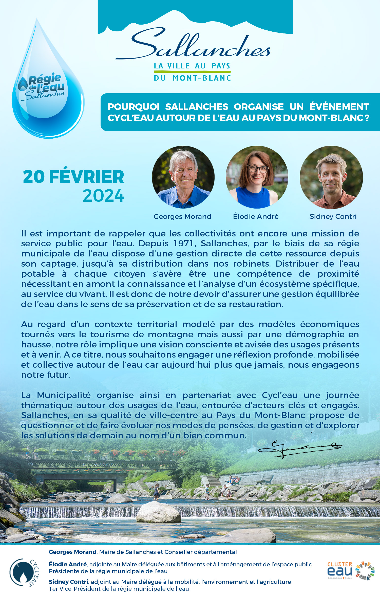 Mot du maire - Cycl'eau