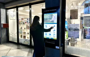 Une nouvelle borne pour Sallanches Tourisme 