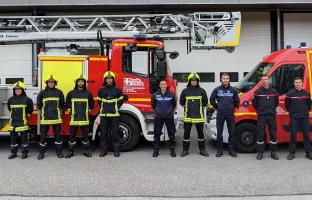 Deux agents de la Police Municipale de Sallanches en stage au centre de secours